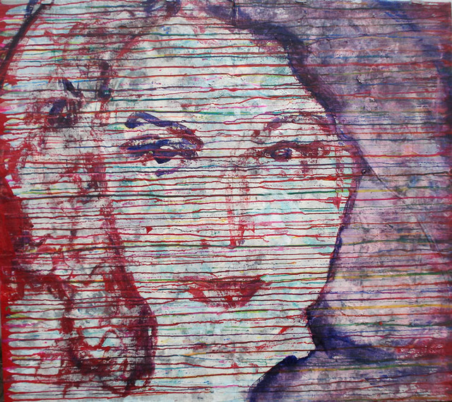 Bert Maurits  'Hedy Lamarr', created in 2015, Original Painting Acrylic.