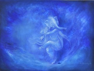 Durshit Bhaskar: 'Ganesha Varaprada', 2015 Oil Painting, Religious. Ganesha, Ganeshji, Ganesha Paintings, Lord Ganesha, Elephant God, God, Bhagwan, Divine, Spiritual, Prayer, , Indian Gods, Vinayak, Ganpati, Deva, Siddhivinayak, , Mangalamurti, Lambodara, Gadadhara, Hindu, Hindu God, Hinduism, Oil Painting, Oil on Canvas, Durshit Bhaskar...