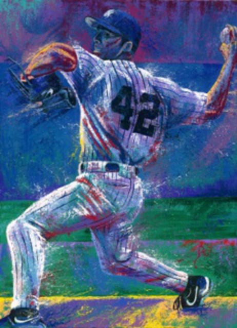 Bill Lopa  'Mariano Rivera', created in 2016, Original Painting Acrylic.