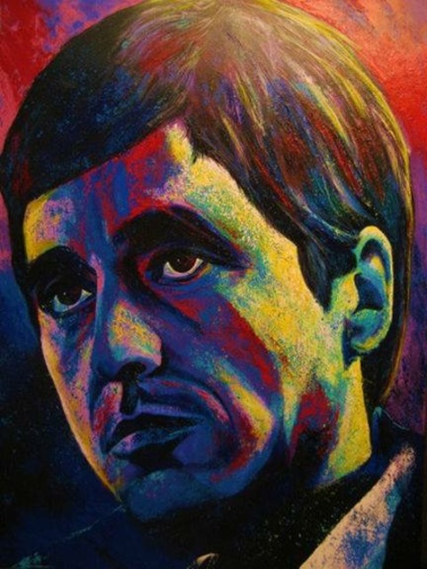 Bill Lopa  'Scarface', created in 2017, Original Painting Acrylic.