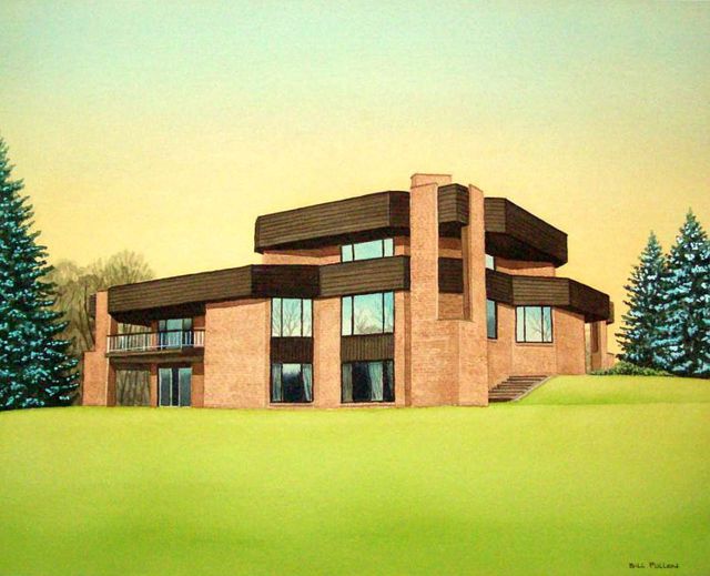 Bill Pullen  'A Country House', created in 2011, Original Painting Acrylic.