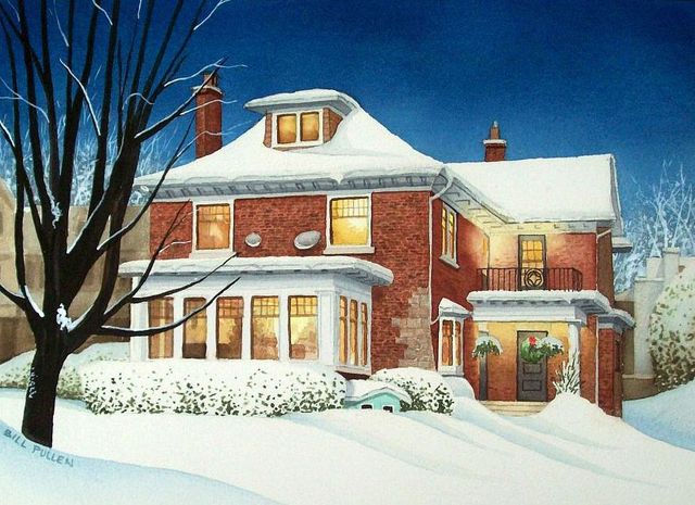 Bill Pullen  'Winter Twilight', created in 2014, Original Painting Acrylic.