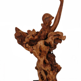 Tzipi Biran: 'Untitled', 2011 Wood Sculpture, Dance. Artist Description: Made of 200 years old olive tree ...
