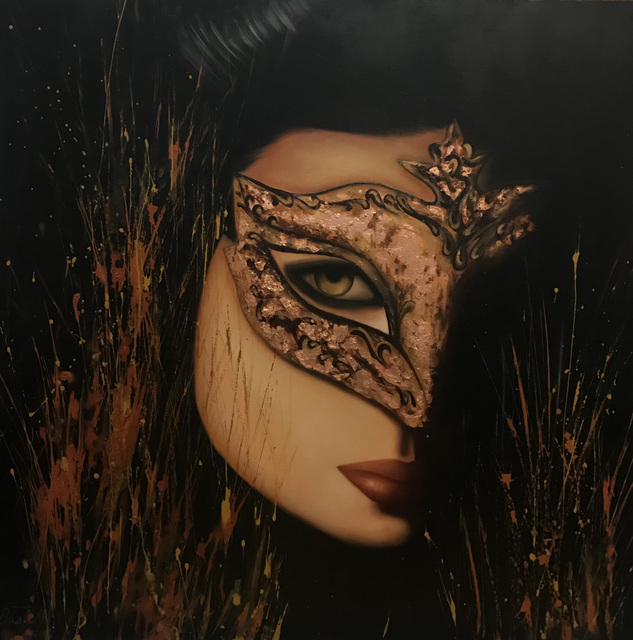 Artist Bita Mohabbati. 'Mask' Artwork Image, Created in 2012, Original Mixed Media. #art #artist