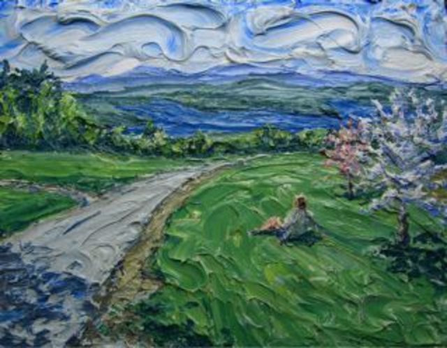 Artist Brian Josselyn. 'Spring View' Artwork Image, Created in 2007, Original Painting Acrylic. #art #artist