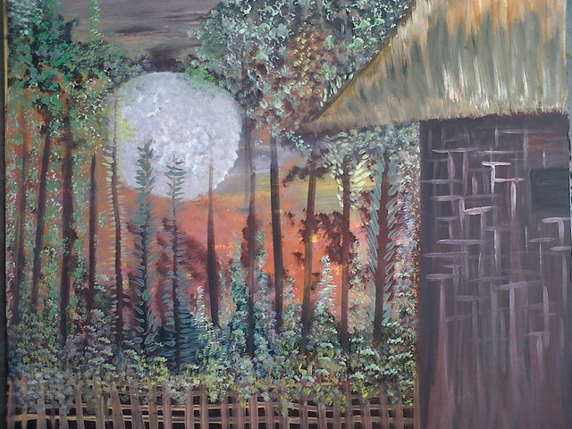 Artist Tobi Bolaji. 'Woods' Artwork Image, Created in 2013, Original Mixed Media. #art #artist