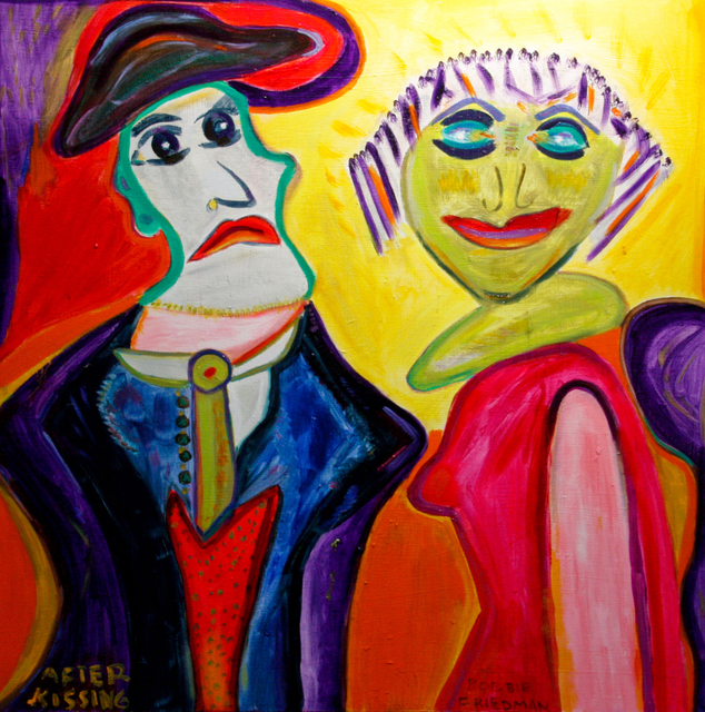 Bobbie Friedman  'After Kissing', created in 2013, Original Pastel Oil.