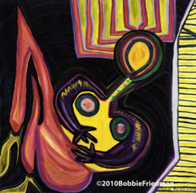 Artist Bobbie Friedman. 'Tootsie' Artwork Image, Created in 2013, Original Pastel Oil. #art #artist