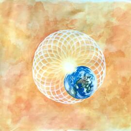 Earth Day poster design painting By Bonie Bolen