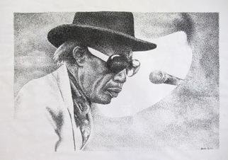 Bonie Bolen: 'Professor Longhair', 2002 Pen Drawing, Music.       Commissioned portrait of professor Longhair for The Blues, Jazz and Folk Music Society, Marietta, OH Original not for sale but please inquire if you would like to have a print.      ...