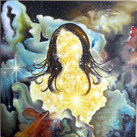 Bonie Bolen: 'Shine', 2011 Oil Painting, Cosmic. 