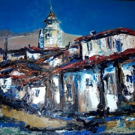 Bore Minov: 'old architecture', 2019 Oil Painting, Architecture. Artist Description: macedonian old architecture...