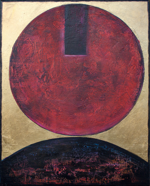 Sylwia Borkowska  'Red Sun', created in 2015, Original Painting Acrylic.