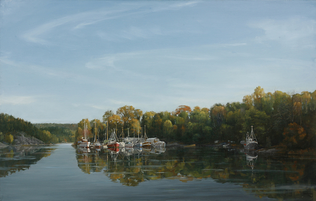 Arne Borring  'October', created in 2006, Original Painting Oil.