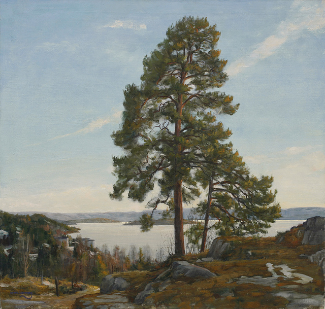 Arne Borring  'Terjes View', created in 2007, Original Painting Oil.