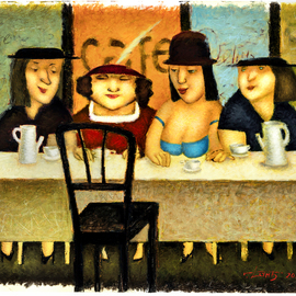 cafe chat By Steven Lamb