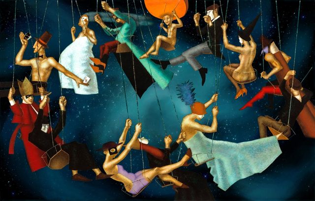 Artist Steven Lamb. 'Carousel' Artwork Image, Created in 2021, Original Mixed Media. #art #artist