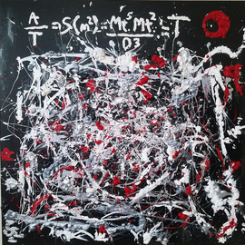 Dave Holt: 'time', 2019 Acrylic Painting, Science. Artist Description: Time is  1 in my abstract Math   Science SeriesPure expressive, meditative, action or gestural abstraction painting, expressing the nature of time and space as they relate to math and science, as well as, the rebellious, anarchic, technological neurosis, nihilistic feelings of moving forward into the IoT, and ...