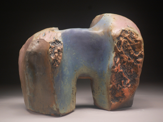 Robert Pulley  'Blue Canyon', created in 2013, Original Sculpture Bronze.