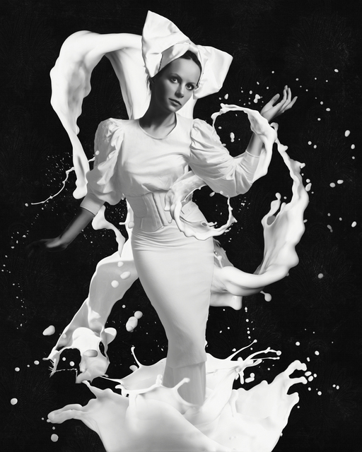 Artist Erik Brede. 'Milk' Artwork Image, Created in 2019, Original Photography Black and White. #art #artist