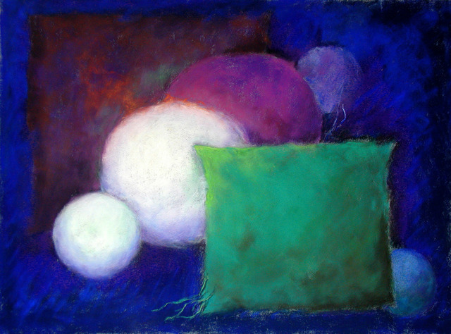 Brenda Boles  'Blue Abstract', created in 2009, Original Pastel.