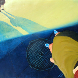 Brikena Berdo: 'waiting', 2004 Oil Painting, Conceptual. 