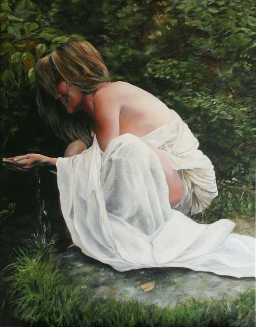 Brett Roeller  'I Hear Music In The Water', created in 2011, Original Painting Oil.