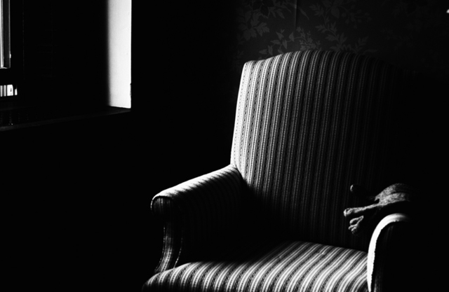 Bruce Panock  'Chair', created in 2007, Original Photography Black and White.