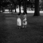 Girls in Park By Bruce Panock