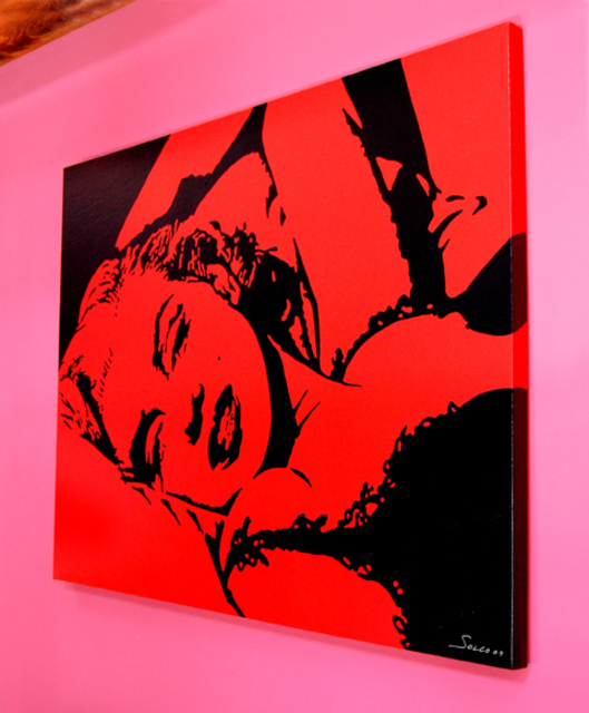 Artist Bernard Solco. 'Marilyn' Artwork Image, Created in 2015, Original Painting Acrylic. #art #artist