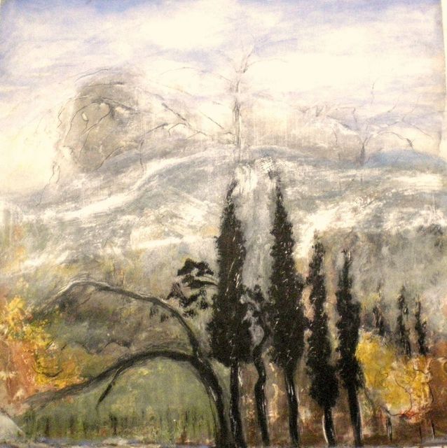 Bridget Busutil  'Winter Landscape', created in 2008, Original Painting Acrylic.