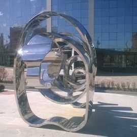 Igor Buzwer: 'zubr', 2018 Steel Sculpture, Animals. Artist Description: sculptures, stainless steel sculptures, sculptures for the Park, fountain sculptures...