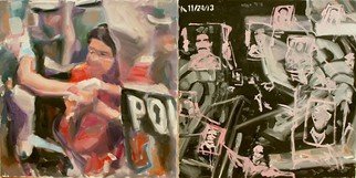 Caoimhghin Ocroidheain: 'Bangladeshi Factory', 2015 Oil Painting, Political.         oil on canvas        ...