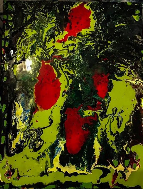 Artist Russell Saunders. 'Hit On The Grinch' Artwork Image, Created in 2018, Original Painting Acrylic. #art #artist