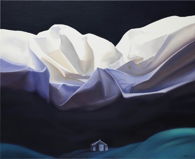 Carlos Dugos  'Alpine Landscape', created in 2008, Original Painting Oil.