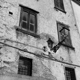 Carmine De Gregorio: 'Finestre', 2016 Black and White Photograph, Popular Culture. Artist Description:  The windows behind which life flowed slowly ...