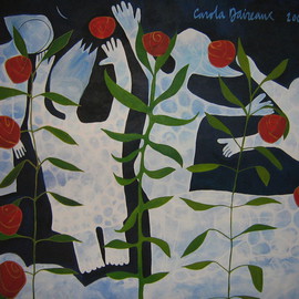 Carola Daireaux: 'Alabanza', 2008 Acrylic Painting, Abstract Figurative. 
