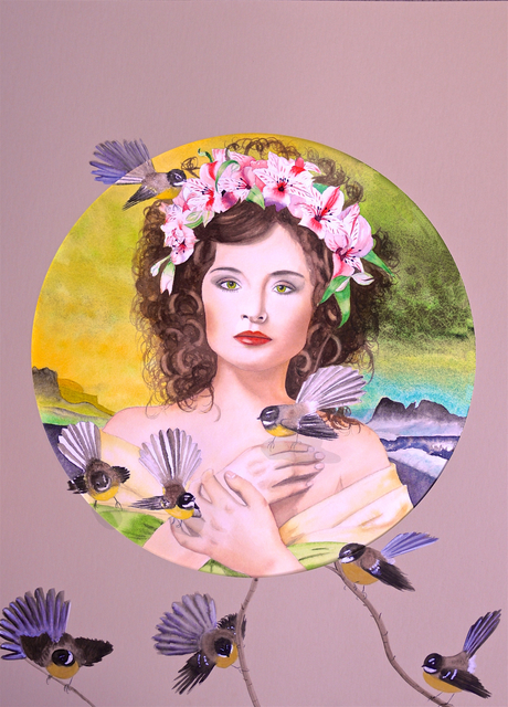 Carolyn Judge  'Mother Nature', created in 2020, Original Watercolor.