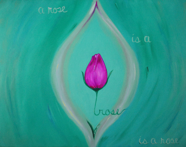 Joyce Carroll  'A Rose Is A Rose', created in 2013, Original Painting Acrylic.