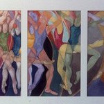 Dancers Triptych By Caron Sloan Zuger