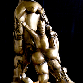 Catalin Geana: 'Encounter Alien Gods', 2012 Bronze Sculpture, Figurative. Artist Description: Bronze sculpture, Alien Gods - Encounter by Catalin Geana...