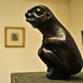 Catalin Geana: 'Guardian', 2012 Bronze Sculpture, Figurative. Artist Description:  Bronze sculpture, Rabbit, by Catalin Geana...