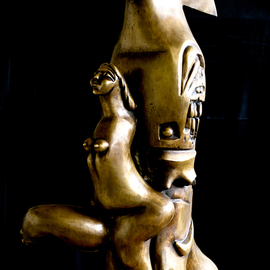 Catalin Geana: 'Separation Alien Gods', 2012 Bronze Sculpture, Figurative. Artist Description:  Bronze sculpture, Alien Gods - Encounter by Catalin Geana...