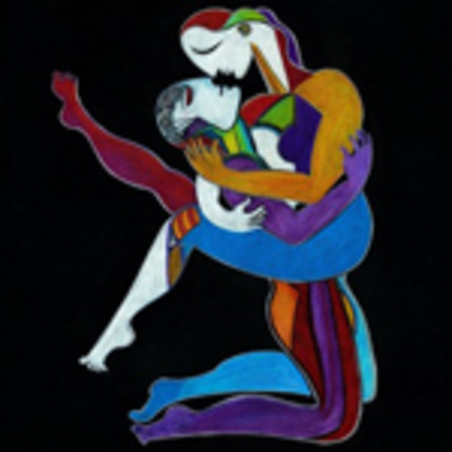 Artist Catarina Hosler. 'The Embrace' Artwork Image, Created in 2011, Original Printmaking Giclee. #art #artist