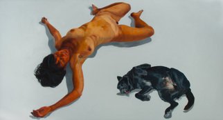Christophe Bourely: 'LIE LAY 3', 2010 Oil Painting, Figurative. 