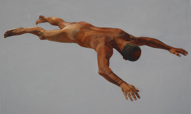 Christophe Bourely  'Lie Lay 7', created in 2012, Original Painting Oil.