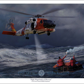 Mark Karvon: 'High Magnitude of Bravery', 2007 Other Painting, Aviation. Artist Description:  The HH- 60 