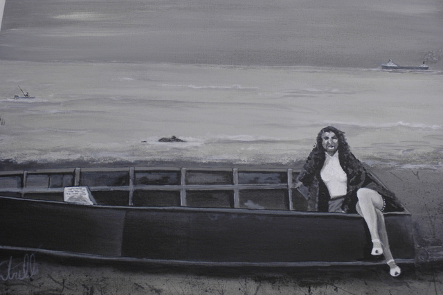 Artist Craig Cantrell. 'Grandma At The Beach' Artwork Image, Created in 2009, Original Painting Acrylic. #art #artist