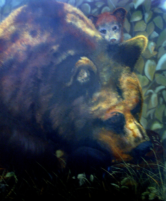 Artist Craig Cantrell. 'Michigan Black Bear' Artwork Image, Created in 2011, Original Painting Acrylic. #art #artist