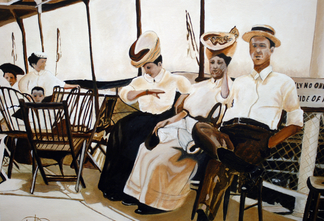 Craig Cantrell  ' A Lazy Sunday Ride On The Tashmoo', created in 2008, Original Painting Acrylic.